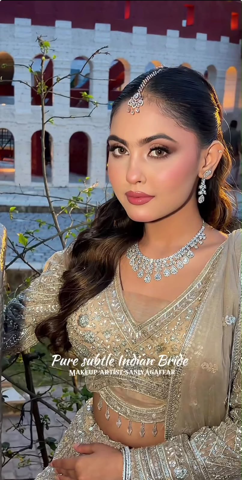 Soft glam makeup transformation by Saniya Gaffar, bridal makeup artist in Kolkata